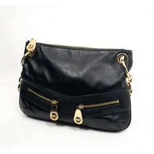 Michael Kors Black Purse Gold Zipper